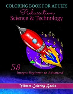 Coloring Book For adults Relaxation Science & Technology - Books, Vibrant Coloring