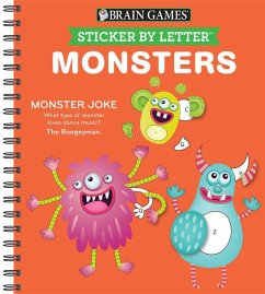 Sticker by Letter: Monsters - Publications International Ltd; Brain Games; New Seasons