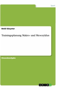 Trainingsplanung Makro- und Mesozyklus