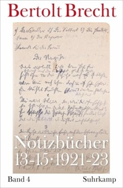 Notizbücher 13-15 / Notizbücher 4 - Brecht, Bertolt
