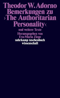 Bemerkungen zu >The Authoritarian Personality< (eBook, ePUB) - Adorno, Theodor W.