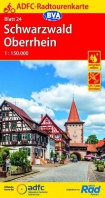 ADFC-Radtourenkarte Schwarzwald Oberrhein