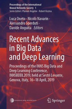 Cover Recent Advances in Big Data and Deep Learning (eBook, PDF)