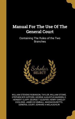 Manual For The Use Of The General Court