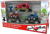 Hape E3735 Rennwagen Transporter, Spielfahzeug, Eisenbahn