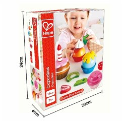 Hape E3157 - Cupcakes, Küchenspielzeug, Kuchen, Törtchen