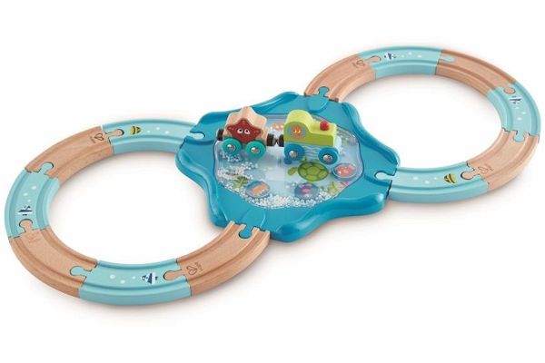 Hape E3827 - Holzschienen Unterwasserwelt, Bahn, Eisenbahn, Zug