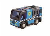 Hape E3738 - Polizeiauto mit Sirene, Spielfigur &-Fahrzeug, Licht und Sound