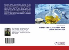 Plant oil encapsulation with pectin derivatives