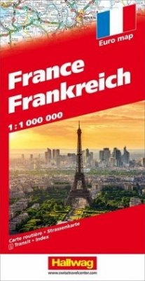 Frankreich Strassenkarte 1:1 Mio.