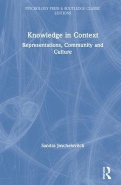 Knowledge in Context - Jovchelovitch, Sandra