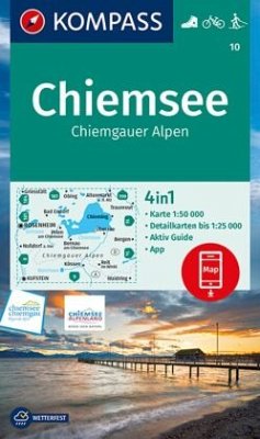 KOMPASS Wanderkarte 10 Chiemsee, Chiemgauer Alpen