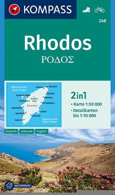 KOMPASS Wanderkarte 248 Rhodos 1:50.000