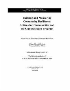 Building and Measuring Community Resilience - National Academies of Sciences Engineering and Medicine; Policy And Global Affairs; Office of Special Projects; Committee on Measuring Community Resilience