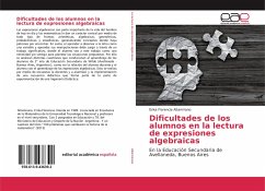Dificultades de los alumnos en la lectura de expresiones algebraicas - Altamirano, Erika Florencia
