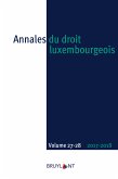 Annales du droit luxembourgeois - Volumes 27-28 - 2017-2018 (eBook, ePUB)