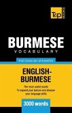 Burmese vocabulary for English speakers - 3000 words