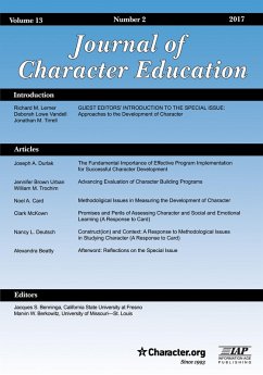 Journal of Character Education (eBook, ePUB)