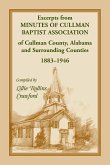 Excerpts from Minutes of Cullman Baptist Association of Cullman County, Alabama and surrounding counties, 1883-1946