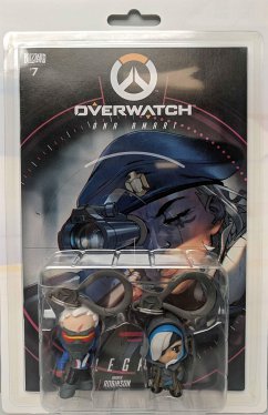 Overwatch Ana and Soldier 76 Comic Book and Backpack Hanger Two-Pack - Blizzard Entertainment, Blizzard Enterta