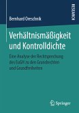 Verhältnismäßigkeit und Kontrolldichte (eBook, PDF)