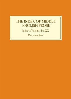 Index of Middle English Prose: Index to Volumes I to XX (eBook, PDF)
