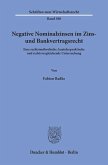 Negative Nominalzinsen im Zins- und Bankvertragsrecht