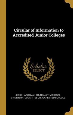 Circular of Information to Accredited Junior Colleges - Coursault, Jesse Harliaman