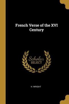Cover French Verse of the XVI Century