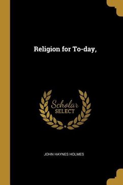 Religion for To-day,