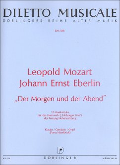 Cover Der Morgen und der Abend 12 Musikstücke für Klavier (Cembalo, Orgel)