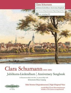 Jubiläums-Liederalbum -14 Lieder für hohe Singstimme und Klavier- (Originaltonarten) - Schumann, Clara