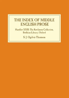 The Index of Middle English Prose (eBook, PDF) - Ogilvie-Thomson, Sarah