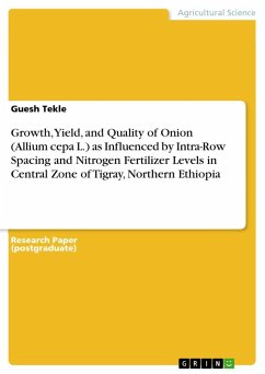 Growth, Yield, and Quality of Onion (Allium cepa L.) as Influenced by Intra-Row Spacing and Nitrogen Fertilizer Levels in Central Zone of Tigray, Northern Ethiopia - Tekle, Guesh