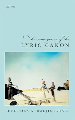 Cover EMERGENCE OF THE LYRIC CANON C