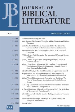 Journal of Biblical Literature 137.4 (2018)