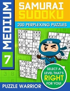 Medium Samurai Sudoku: 200 Perplexing Puzzles - Warrior, Puzzle