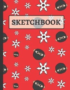 Sketchbook: Red & Black Ninja Sketchbook for Kids, Children to Practice Sketching, Drawing and Doodling - Sketch Co, Creative