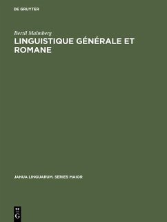 Cover Linguistique générale et romane (eBook, PDF)