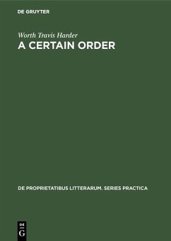 Cover A certain order (eBook, PDF)
