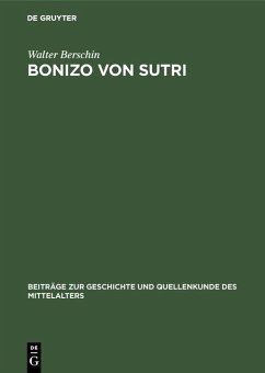 Bonizo von Sutri (eBook, PDF) - Berschin, Walter