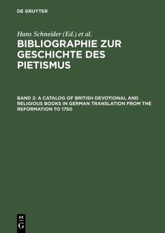 A Catalog of British Devotional and Religious Books in German Translation from the Reformation to 1750 (eBook, PDF)