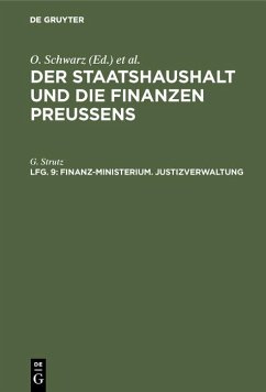 Cover Finanz-Ministerium. Justizverwaltung (eBook, PDF)