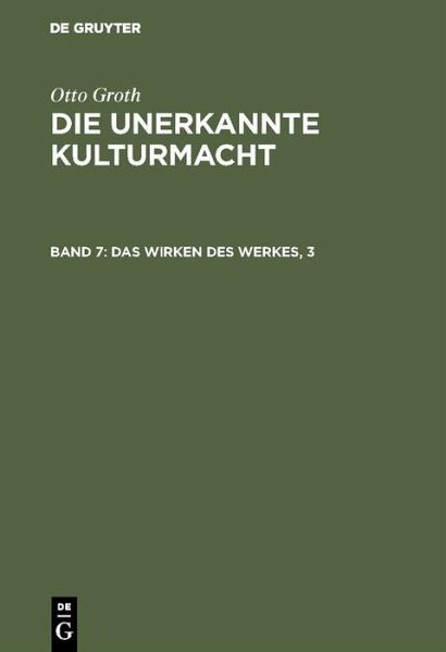 Das Wirken des Werkes, 3 (eBook, PDF)