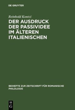 Cover Der Ausdruck der Passividee im älteren Italienischen (eBook, PDF)