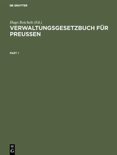 Cover Verwaltungsgesetzbuch für Preußen (eBook, PDF)
