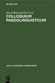 Colloquium Paedolinguisticum (eBook, PDF)
