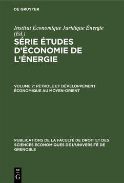 Cover Pétrole et développement économique au Moyen-Orient (eBook, PDF)