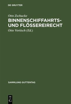 Cover Binnenschiffahrts- und Flößereirecht (eBook, PDF)