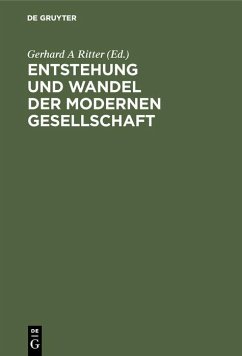 Cover Entstehung und Wandel der modernen Gesellschaft (eBook, PDF)